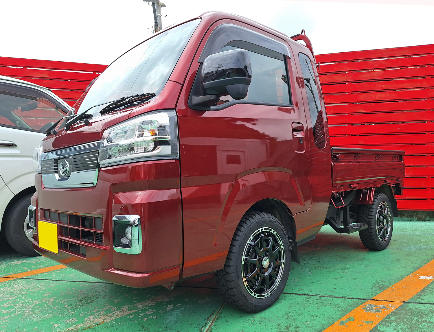 ダイハツ ハイゼットトラック ジャンボ　H4 MOTOR X1 14×4.5J　OPEN COUNTRY R/T 155/65R14